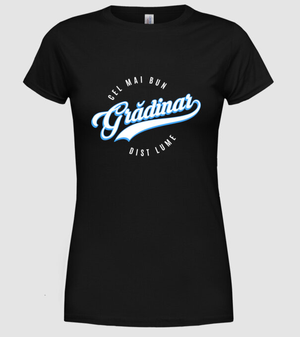 cel mai bun grădinar din lume model negru pe tricou