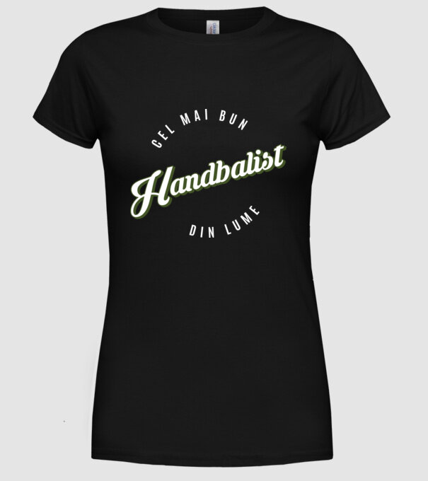 Cel mai bun Handbalist din lume model negru pe tricou
