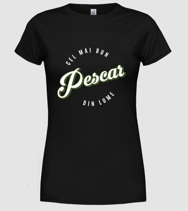Cel mai bun Pescar din lume model negru pe tricou