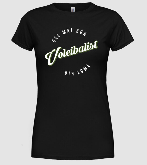 Cel mai bun Voleibalist din lume model negru pe tricou
