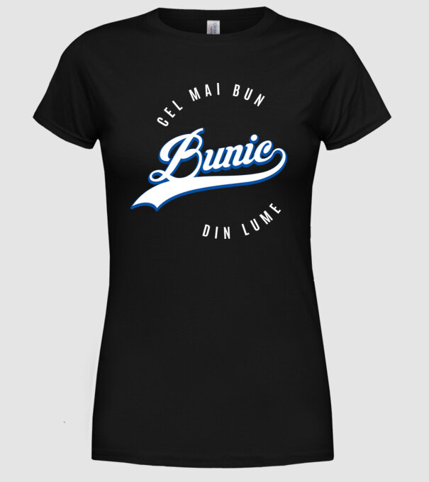 cel mai bun bunic din lume model negru pe tricou