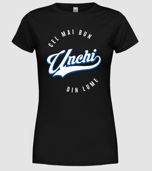 Cel mai bun UNCHI din lume model negru pe tricou