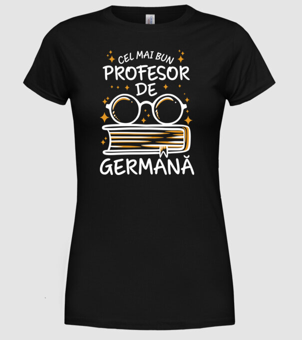 Cel mai profesor germană model negru pe tricou