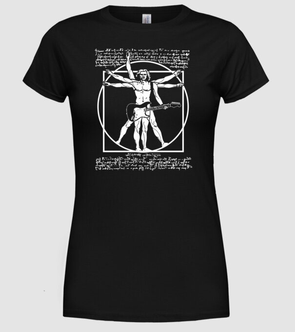 Da Vinci model negru pe tricou