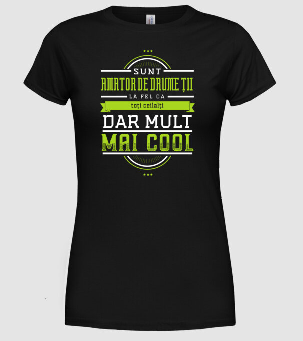 sunt un amator de drumeții, la fel ca toți ceilalți, dar mult mai cool model negru pe tricou