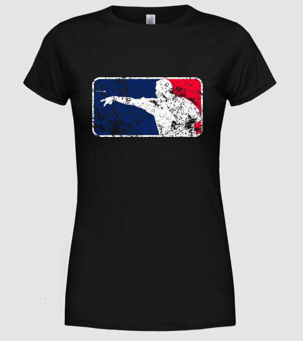 Darts League Destroy model negru pe tricou