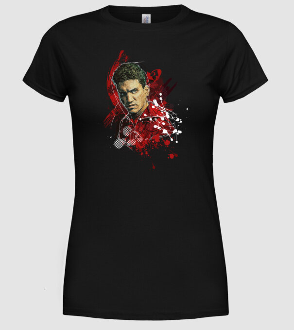 denver poster model negru pe tricou