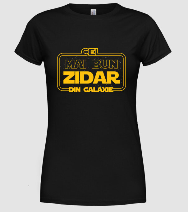 Cel mai bun zidar din galaxie model negru pe tricou