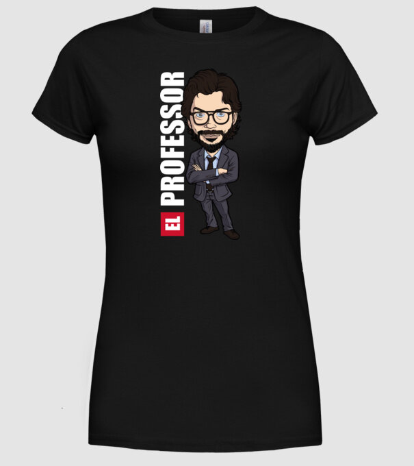 el professor drawing model negru pe tricou