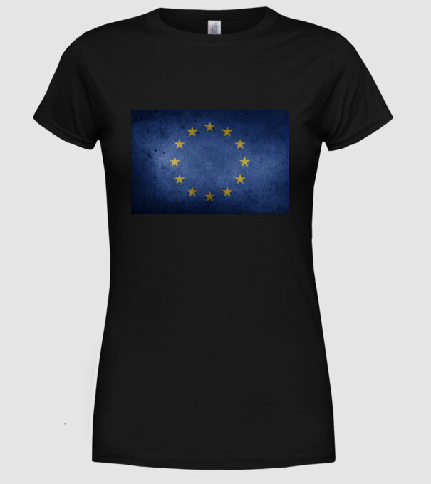 EU model negru pe tricou