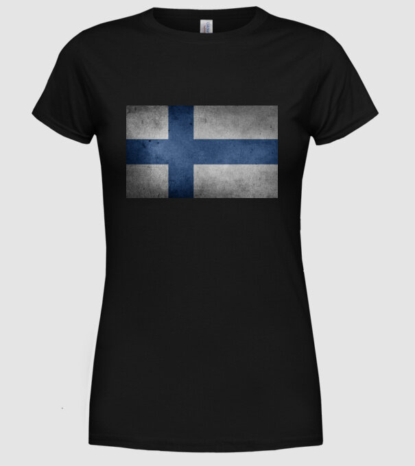 FINLAND model negru pe tricou