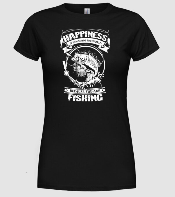 Fishing is ignoring the world model negru pe tricou