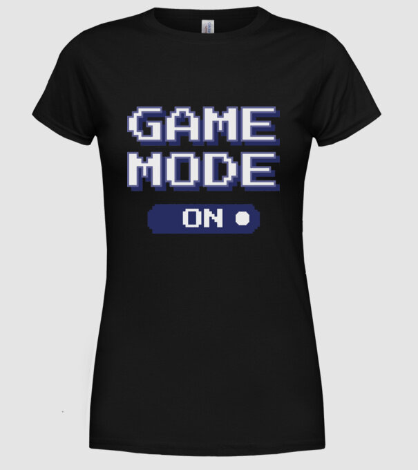 Gamer - Game mode on model negru pe tricou