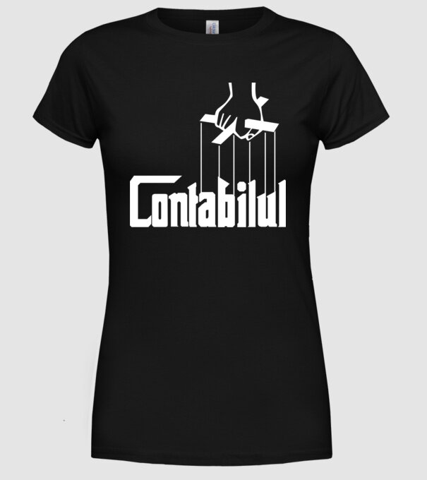 Contabilul model negru pe tricou