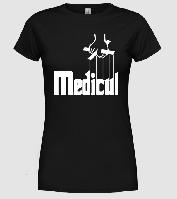 Medicul model negru pe tricou