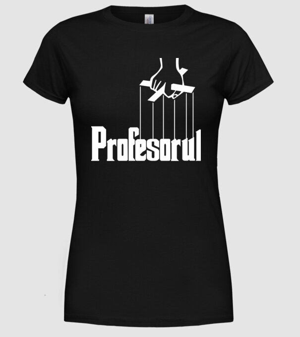 Profesorul model negru pe tricou