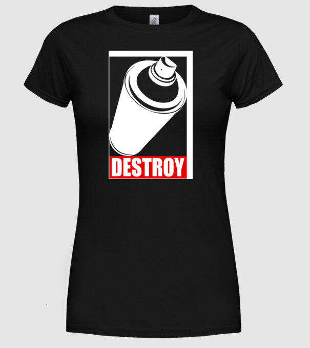 Graffiti model negru pe tricou