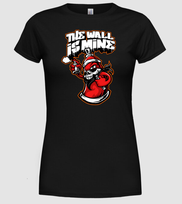 Graffiti model negru pe tricou
