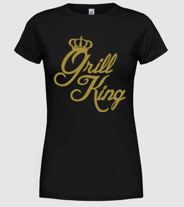 Grill King model negru pe tricou