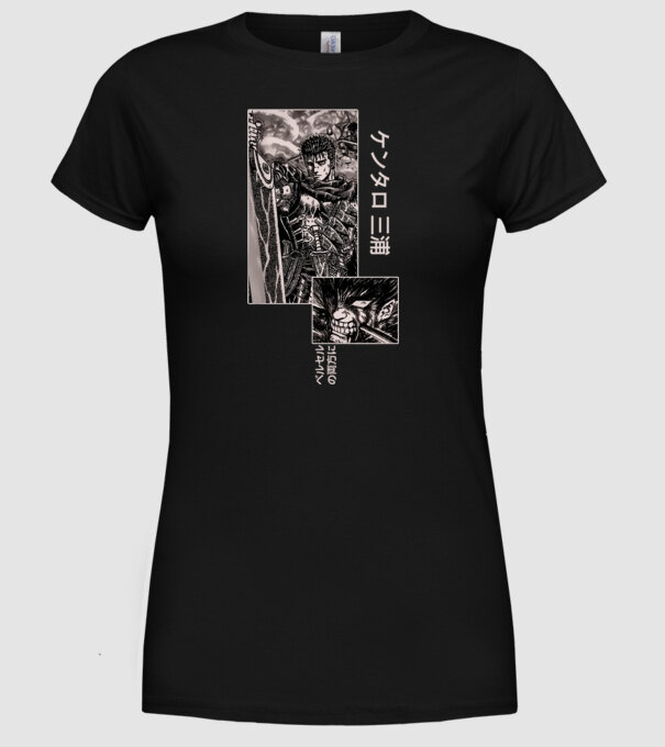 Guts Berserk model negru pe tricou