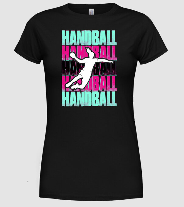handball model negru pe tricou