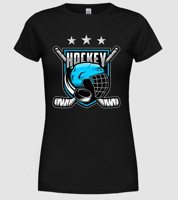 Hockey model negru pe tricou