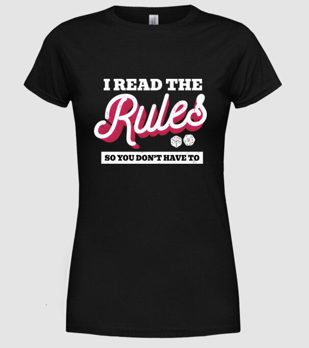 I read the rules s you don't have to simple model negru pe tricou