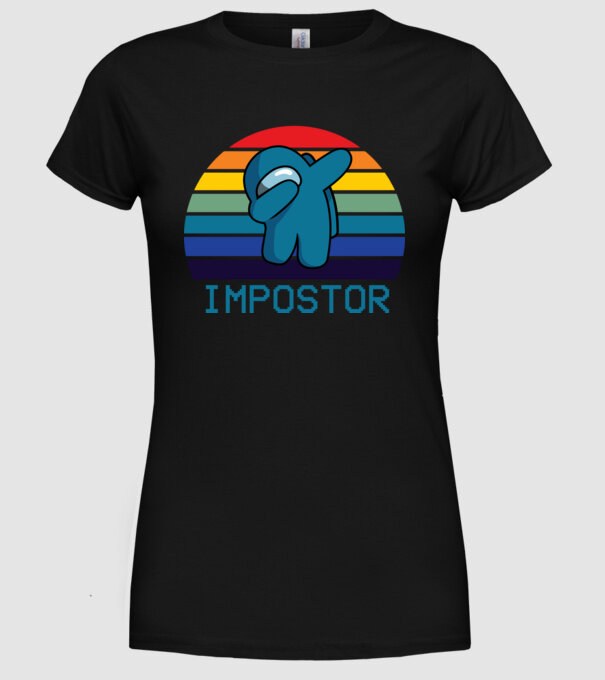 Impostor model negru pe tricou