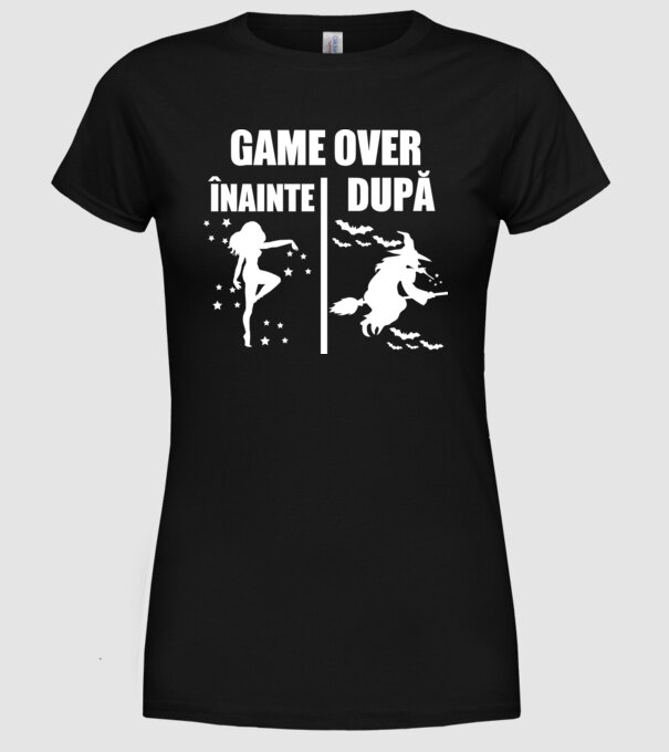 înainte - după model negru pe tricou