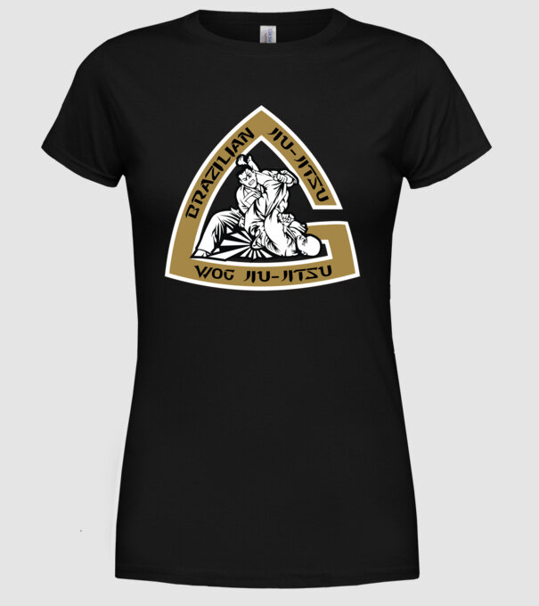 Jiu Jitsu model negru pe tricou