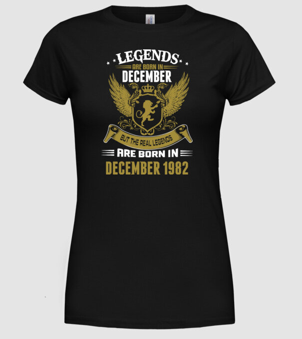Legends born model negru pe tricou