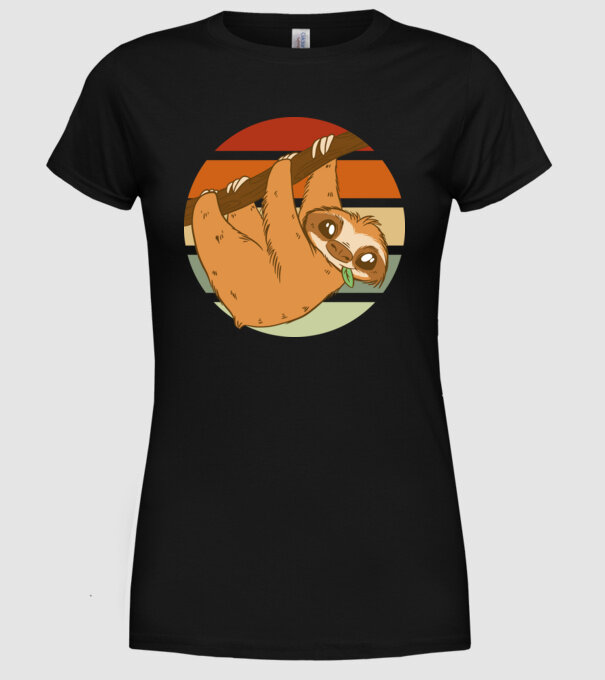 Leneș model negru pe tricou