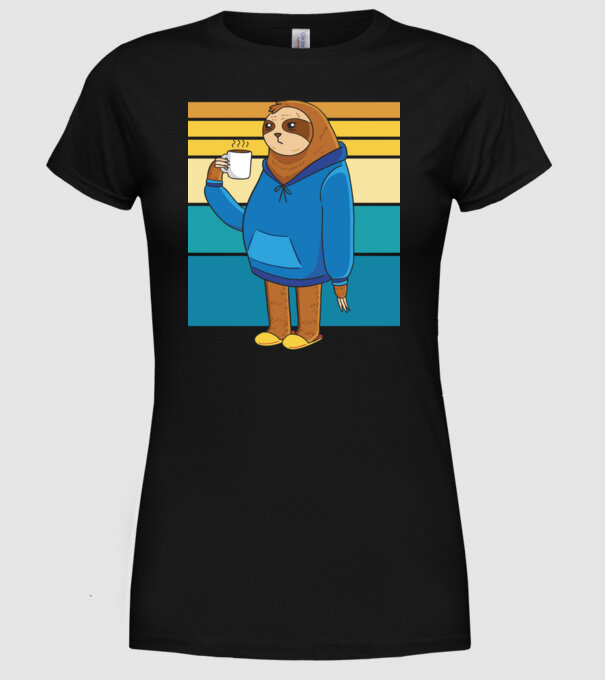 Leneș model negru pe tricou