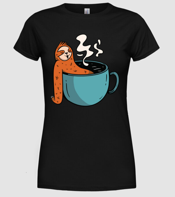 Leneș model negru pe tricou