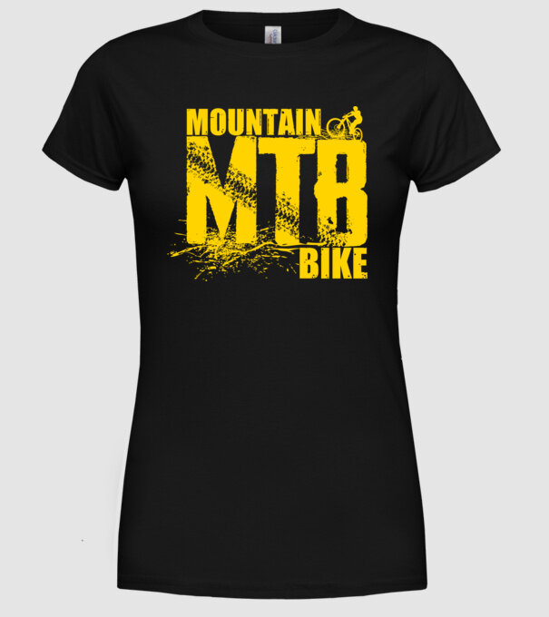 MTB model negru pe tricou