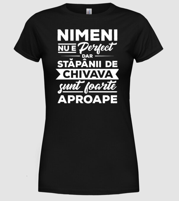 nimeni nu e perfect, dar stăpânii de chivava sunt foarte aproape model negru pe tricou