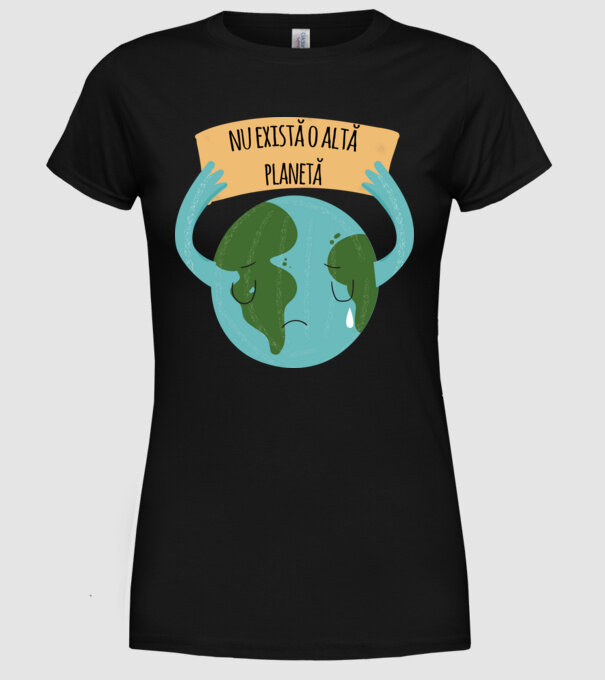 nu există o altă planetă model negru pe tricou