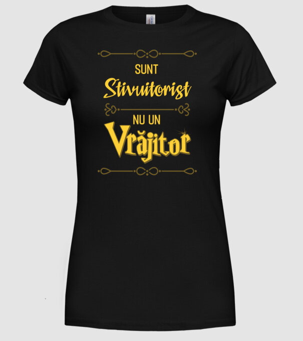 Sunt stivuitorist, nu un vrăjitor model negru pe tricou