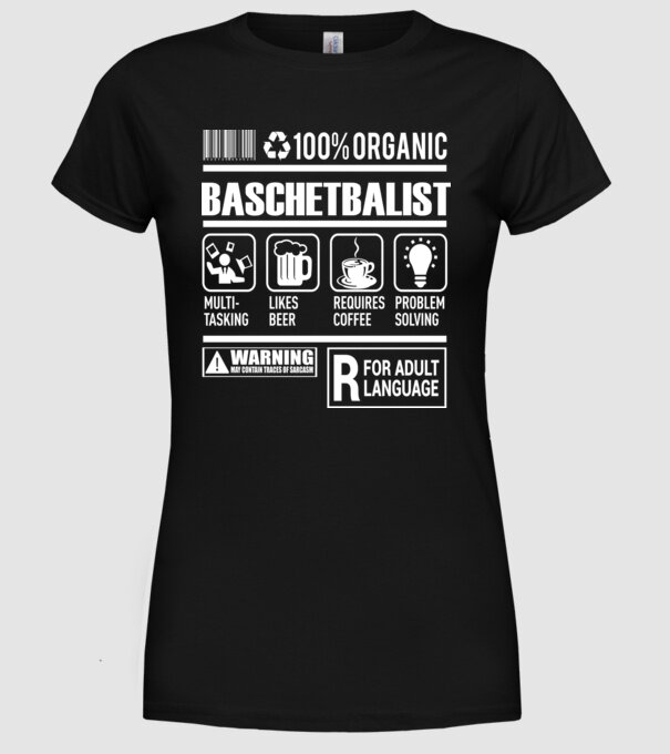 BASCHETBALIST model negru pe tricou
