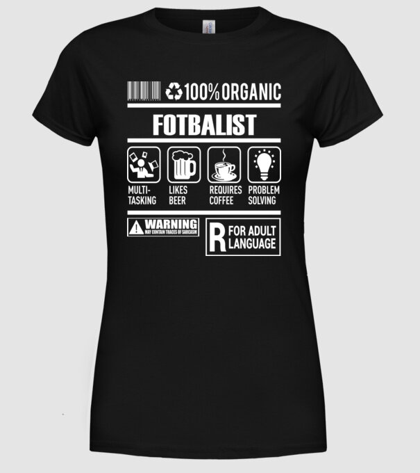 FOTBALIST model negru pe tricou