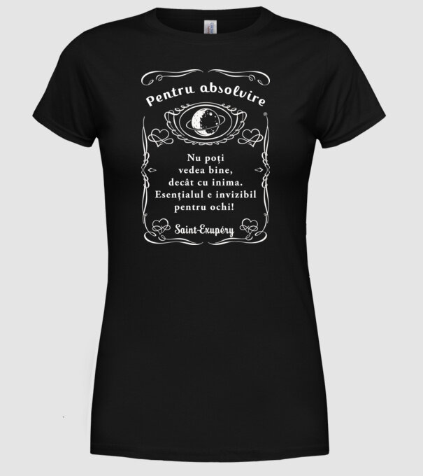 pentru absolvire model negru pe tricou