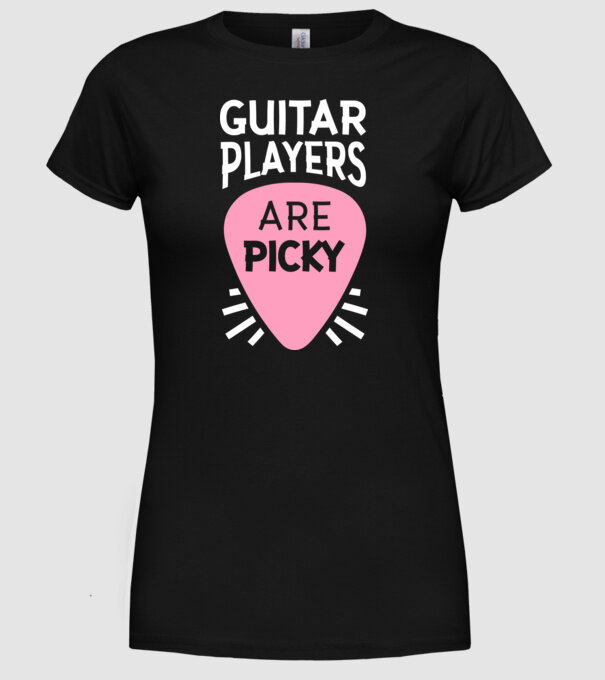Picky model negru pe tricou
