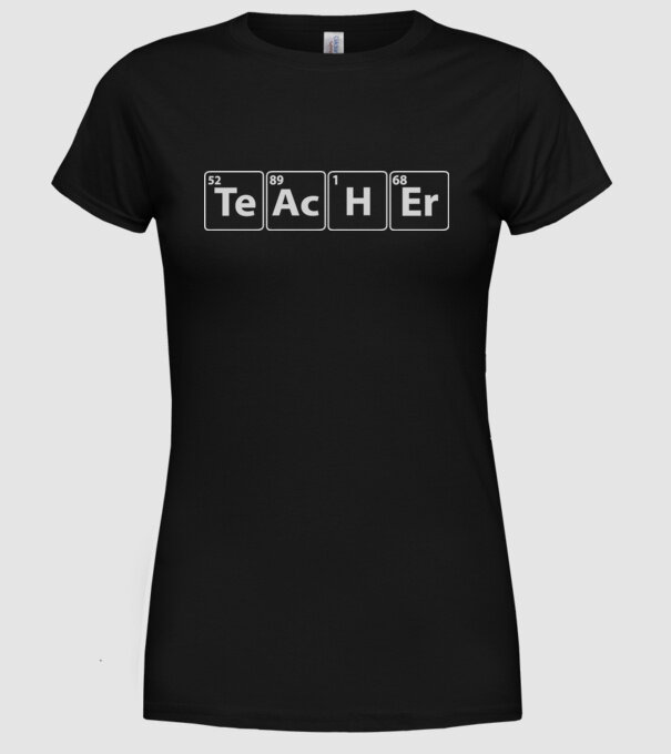 Profesor de chimie model negru pe tricou