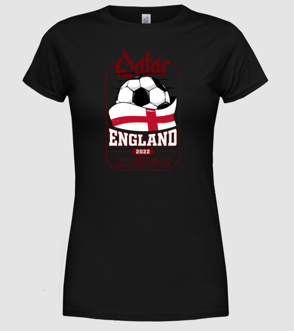Qatar teams England model negru pe tricou