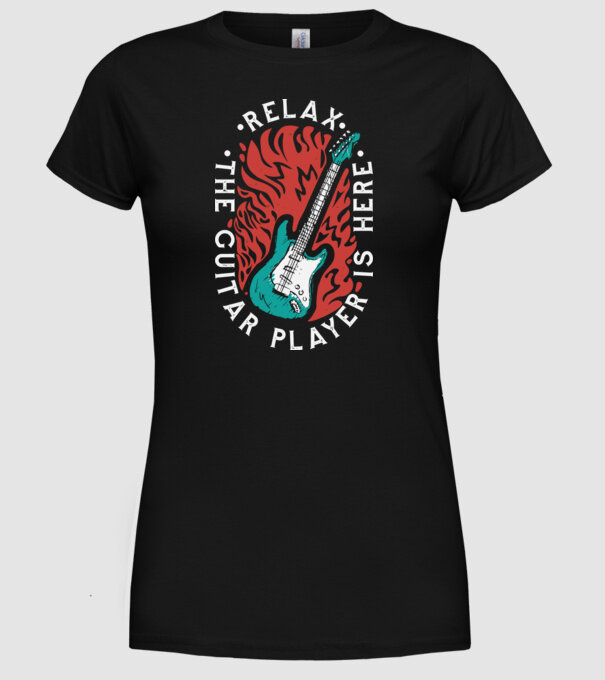 Relax model negru pe tricou