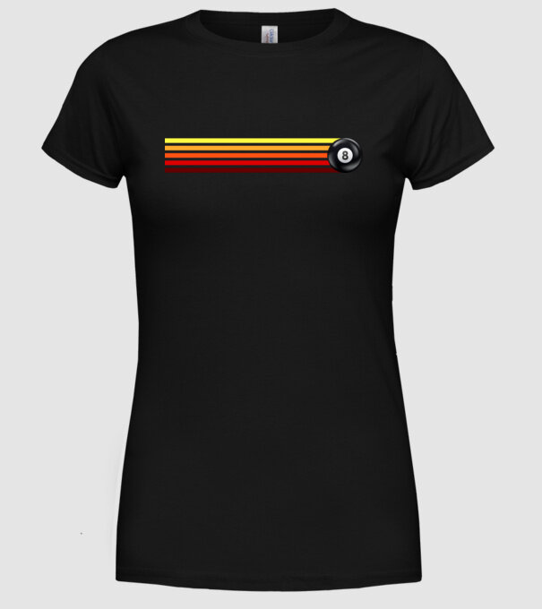 Retro - Vintage 8 ball 2 model negru pe tricou