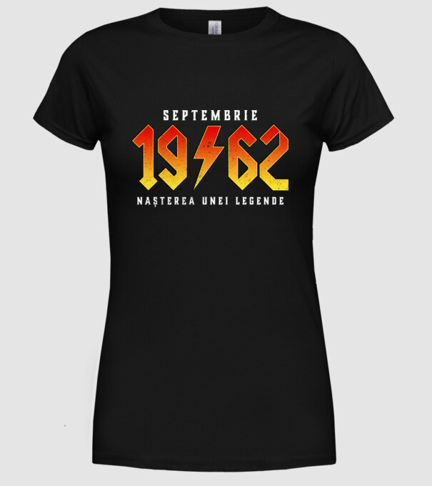 Septembrie - 1962 - nașterea unei legende model negru pe tricou