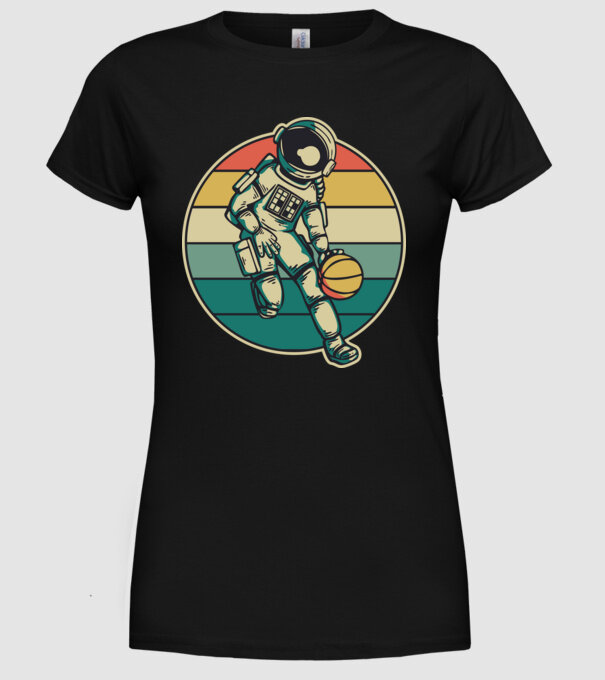SpaceBall model negru pe tricou