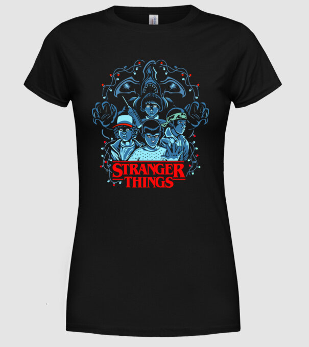 ST model negru pe tricou