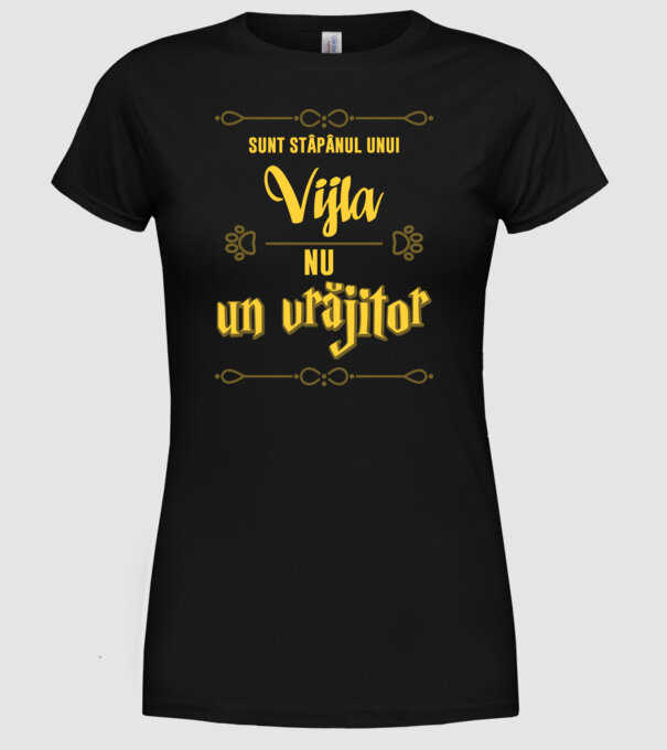 sunt stăpânul unui vijla, nu un vrăjitor model negru pe tricou